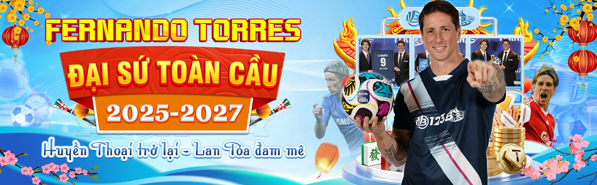 123b và đại sứ thương hiệu toàn cầu fernando Torres